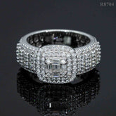 GL Hip Hop Jewelry VVS Moissanite Diamond Men Ring